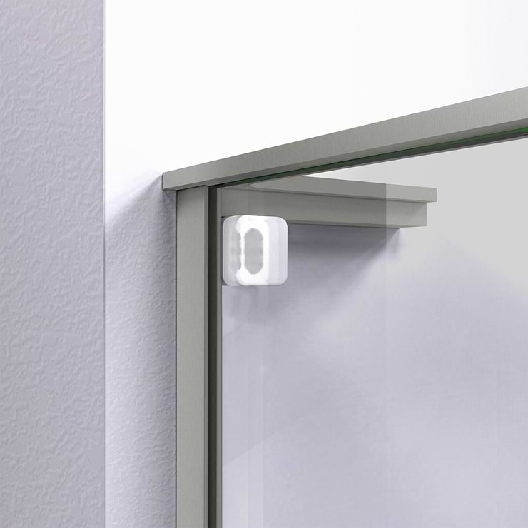 DreamLine Mirage-Z 60x58" Reversible Sliding Bathtub Door with Clear Glass in Brushed Nickel
