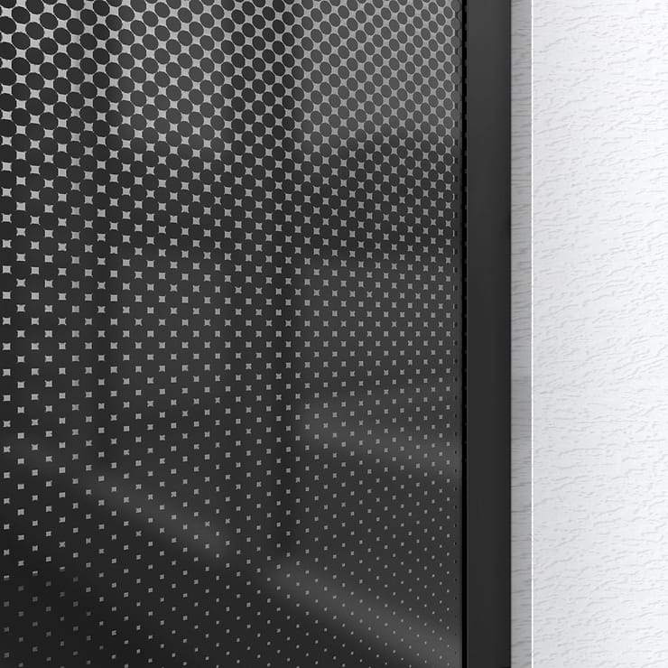 DreamLine Linea 34x72" Reversible Screen with Ombre Glass in Satin Black
