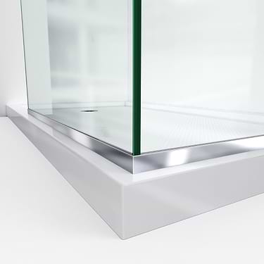 Linea 30x30x72" Reversible Double Separate Screen Enclosure with Clear Glass in Chrome by DreamLine