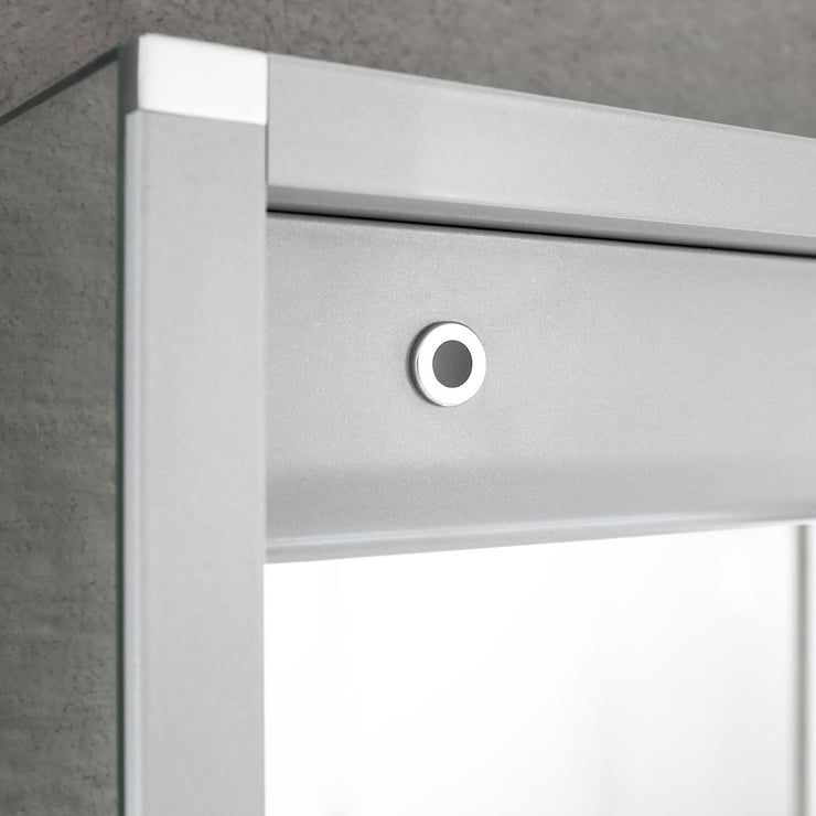 Rory Grooved 24x32" Rectangle Recessed or Wall Mounted Right-Hand LED Medicine Cabinet with Mirror