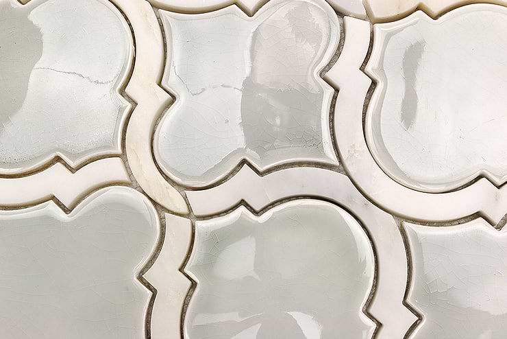 Nabi Arabesque Tundra Marble And Ceramic Tile