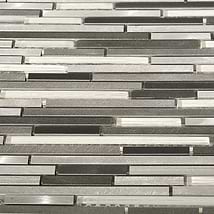 Industrial Stylus Wetlands Aluminum Polished Mosaic Tile