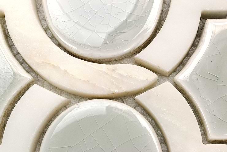 Nabi Arabesque Tundra Marble And Ceramic Tile