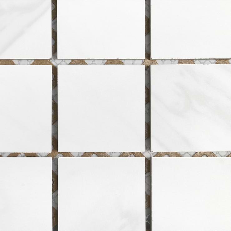 Basic Marble Bianco 2x2 Matte Porcelain Mosaic Tile