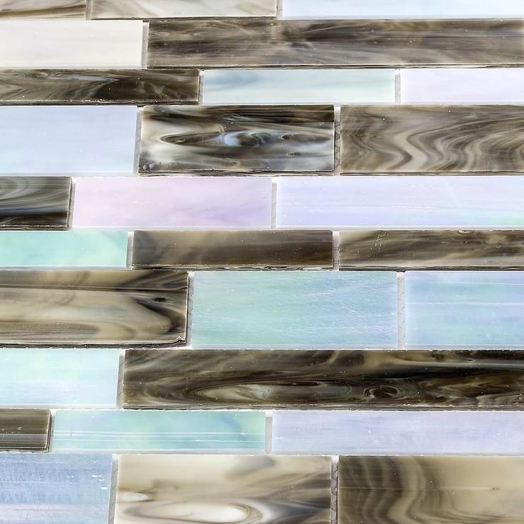 Matchstix Raging Sea Stained Glass Mosaic Tile 