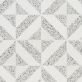 Sample-Cleopatra Diagonal Truffle White Terrazzo and Bianco White Marble Polished Mosaic Tile