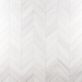 Sample-Bianco Dolomite White 3x12 Chevron Premium Honed Marble Tile