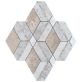 Sample-Diana Champagne Beige Polished Marble and Pearl Mosaic Tile