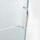 Cinto 36x48x74 Reversible Hinged Enclosure Shower Door with Clear Glass in Chrome 