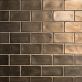 Sample-Nabi Metallic Copper 3x6 Crackled Glass Subway Tile for Wall