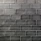 Nabi Gunmetal 3x6 Crackled Glass Wall Tile