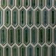 Nabi Picket Deep Emerald 3x9 Picket Crackled Glass Tile