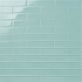 Sample-Loft Adriatic Mist 2x8 Polished Glass Subway Wall Tile