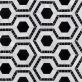 Cosmos Nero & Asian Statuary 4" Hexagon Marble Polished Mosaic Tile