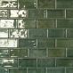 Nabi Subway Deep Emerald Green 3x6 Glossy Crackled Glass Tile