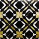 Kaleidoscope Mystique Black, White and Gold 12x12 Polished Marble Tile