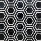 Nova Black Hole Hexagon Marble Polished Mosaic Tile