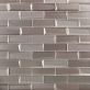 Remington Bricks Sepia Gray 2x6 3D Mixed Finish Glass Subway Tile