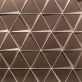 Remington Triangles Bronze 6” 3D Glass Tile