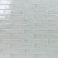 Sample-Seaport Chameleon Sage Gray 2x10 Polished Ceramic Subway Wall Tile