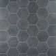Sample-Texstone Antracita Dark Gray 9" Matte Porcelain Hexagon Tile