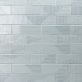 Sample-Enigma Ash Blue 2x8 Polished Textured Ceramic Wall Tile