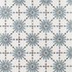 Sample-Lapaz Daisy Blue 9x9 Matte Porcelain Tile