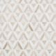 Monroe Triangle Asian Statuary and Wooden Beige Marble Mosaic Tile