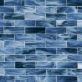 Sample-Bespoke Brick Cloud Blue 2x6 Polished Glass Mosaic Tile