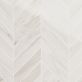 Sample-DreamStone Dolomite Snow 2x8 Chevron Polished Porcelain Mosaic