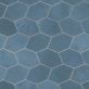 Sample-Bond Indio Blue Foliage Matte Porcelain Mosaic Tile