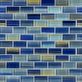 Watercolors Blue 1x2 Glass Brick Mosaic