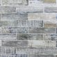 Sample-Bayou Riverwood Gray Multicolor 3x12 Matte Ceramic Subway Tile