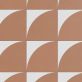 Stacy Garcia Maddox Deco Floor Terracota Orange 8x8 Matte Porcelain Tile