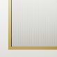 Finestra 34x62 Reversible Screen Bathtub Door with Fluted Glass in Brushed Gold