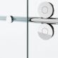 Gemello 60x66 Reversible Sliding Bathtub Door with Clear Glass in Chrome