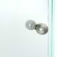 Angelo 38x38x74 Reversible Hinged Enclosure Shower Door with Clear Glass in Brushed Nickel