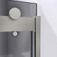 DreamLine Sapphire 48x76 Reversible Sliding Shower Alcove Door with Gray Glass in Brushed Nickel