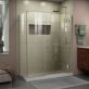 DreamLine Unidoor-X 60x34x72 Reversible Hinged Enclosure Shower Door with Clear Glass in Brushed Nickel