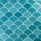 Sample-Highwater Turquoise Olive Fishscale 2x5 Polished Ceramic Wall Tile