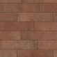 Sample-Brick Urbana Cotto Brown Red 3x12 Matte Porcelain Brick Look Tile