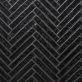 Sample-Wabi Sabi Coal Black 1.5x9 Glossy Ceramic Tile