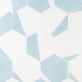 Sample-HexArt Pop Turquoise 8" Hexagon Matte Porcelain Tile