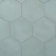 Sample-Ava Green Cielo 8" Hexagon Matte Porcelain Tile