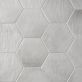 Sample-Kaleko Hexagon Cement Gray 8" Matte Porcelain Tile