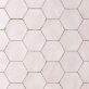 Sample-Sasha Hex Oxalis Rose 6" Matte Porcelain Hexagon Tile