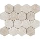 Cream Misto 3" Polished Marble Hexagon Mosaic