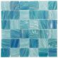 Aquatic Sky Blue 2x2 Square Glass Polished Mosaic Tile