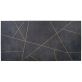 Sample-Whitney Ardesia Charcoal Black and Gold Line 24x48 Artisan Decor Matte Porcelain Wall Tile