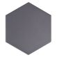 Exagoni Puro Dark Gray 6x7 Hexagon Grafito Matte Ceramic Wall Tile